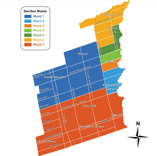 Barrie City Ward Maps